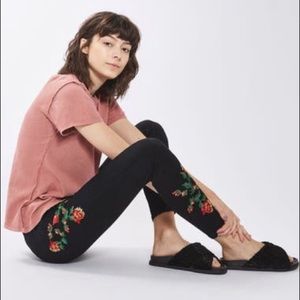 TopShop Floral Jeans